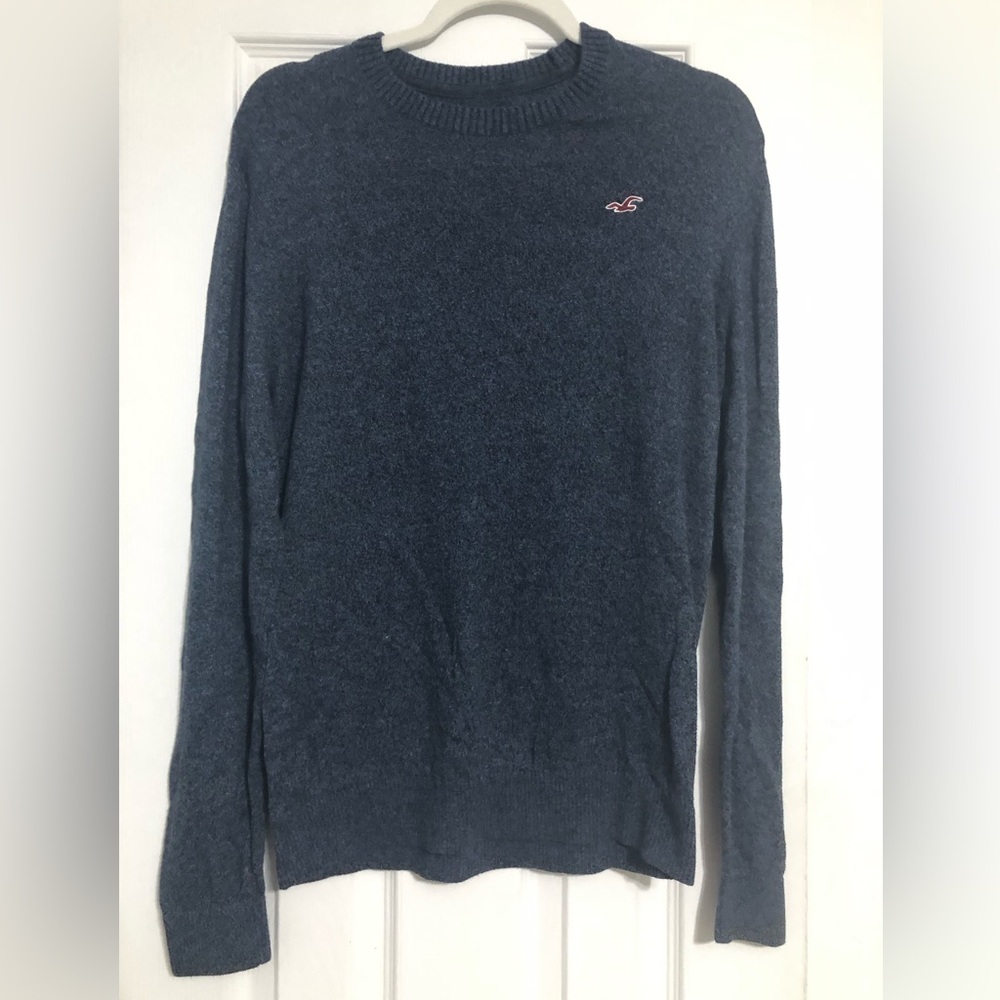 Hollister blue crewneck sweater men’s size large preppy soft